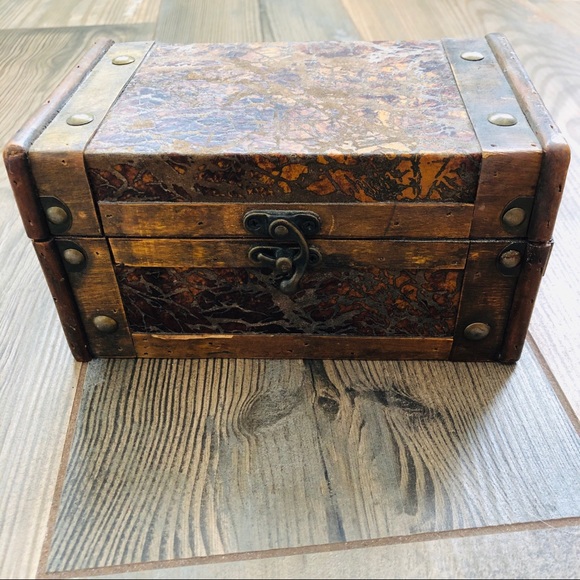 Other - Vintage style wooden treasure chest